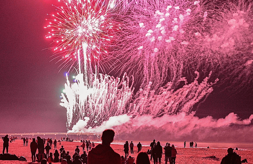 beach fireworkds | Guy Harvey Outpost Resort St. Augustine Beach Hotel