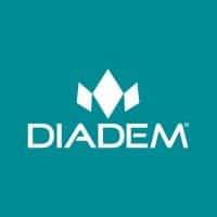 Diadem logo on teal background featuring a white emblem above the word 'DIADEM'